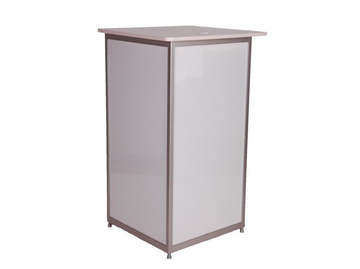 PLINTH OCTANORM LOCKABLE WHITE.jpg